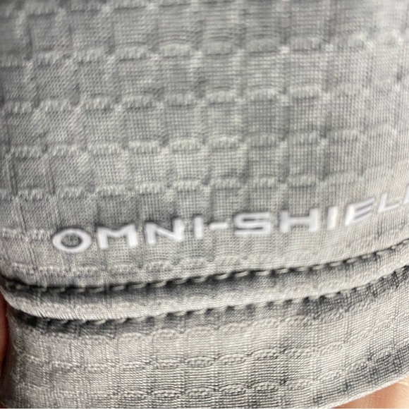 Columbia PFG Omni-Shield pullover Jacket Grey S Performance Fishing Gear 3/4 Zip - Picture 7 of 9